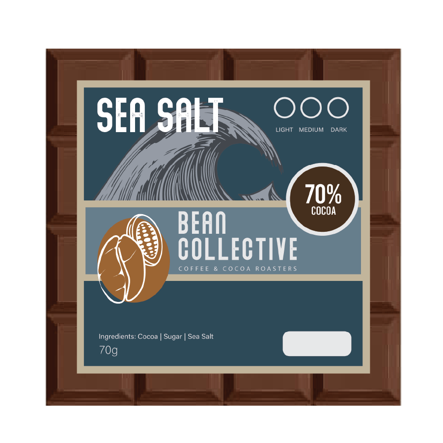 70g Chocolate Bar - Sea Salt | 70% Nigerian Cocoa - Medium Roasted
