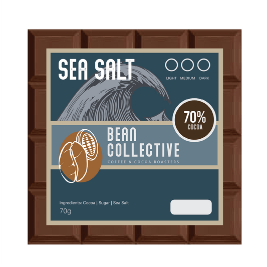 70g Chocolate Bar - Sea Salt | 70% Nigerian Cocoa - Medium Roasted